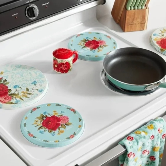 The Pioneer Woman Other - Last Set! 🌺 New Pioneer Woman Sweet Rose Stove Burner Covers, 4 Count
